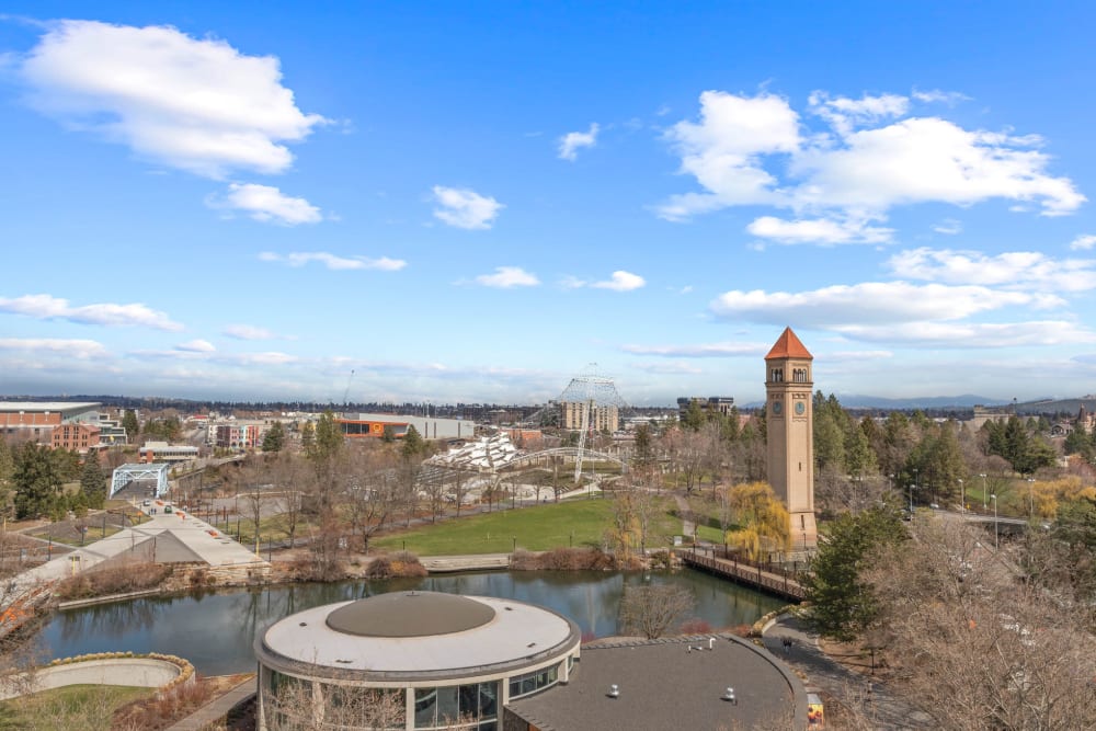 Take in the views of downtown Spokane