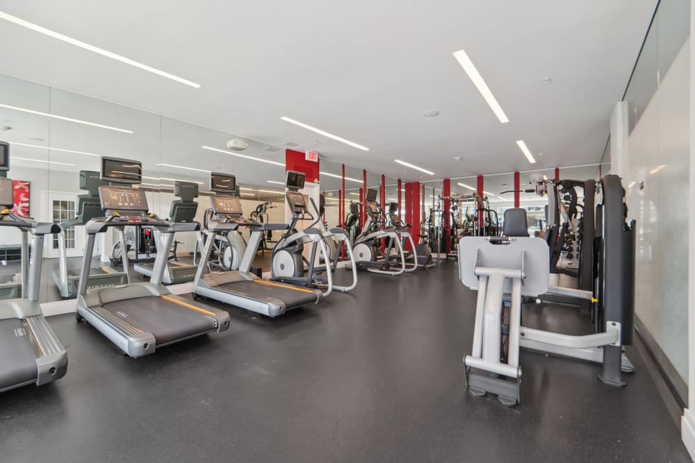 Community fitness center at The Elms at Shannon's Glen in Jessup, Maryland