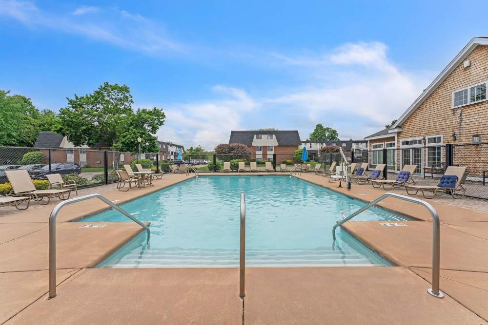 Swimming pool at Park Village West in Westborough, Massachusetts
