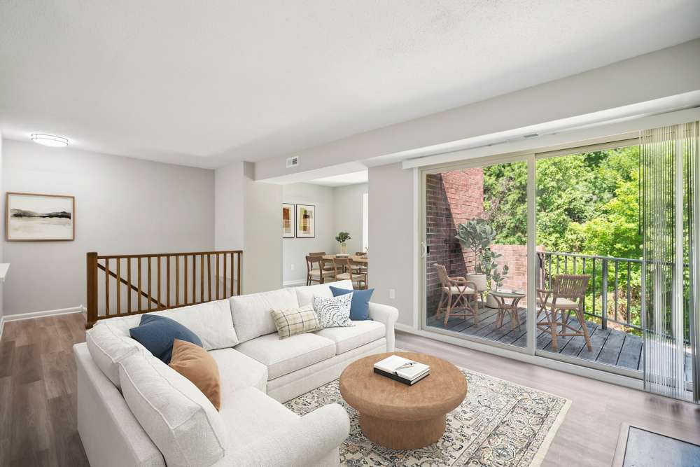Upstairs apartment at Ramblewood Village Apartments in Mount Laurel, New Jersey