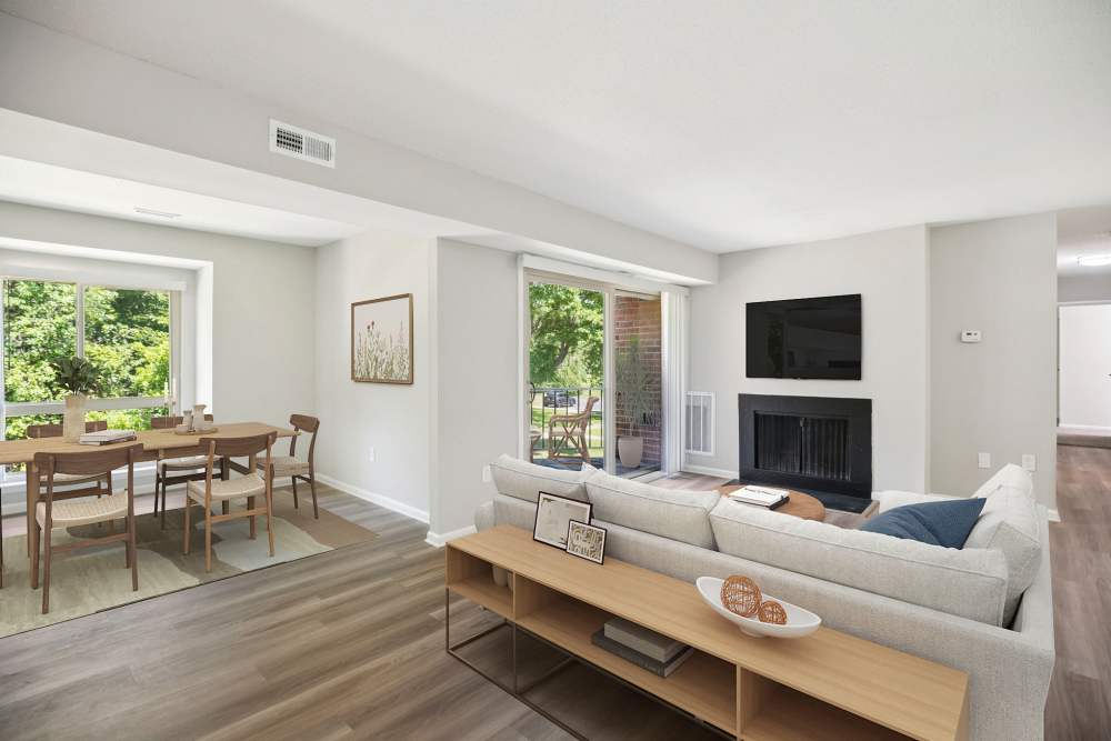 Spacious second floor apartment at Ramblewood Village Apartments in Mount Laurel, New Jersey