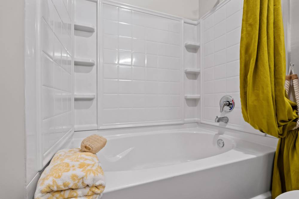 Soaking tub at Pier Park Crossings Apartments.