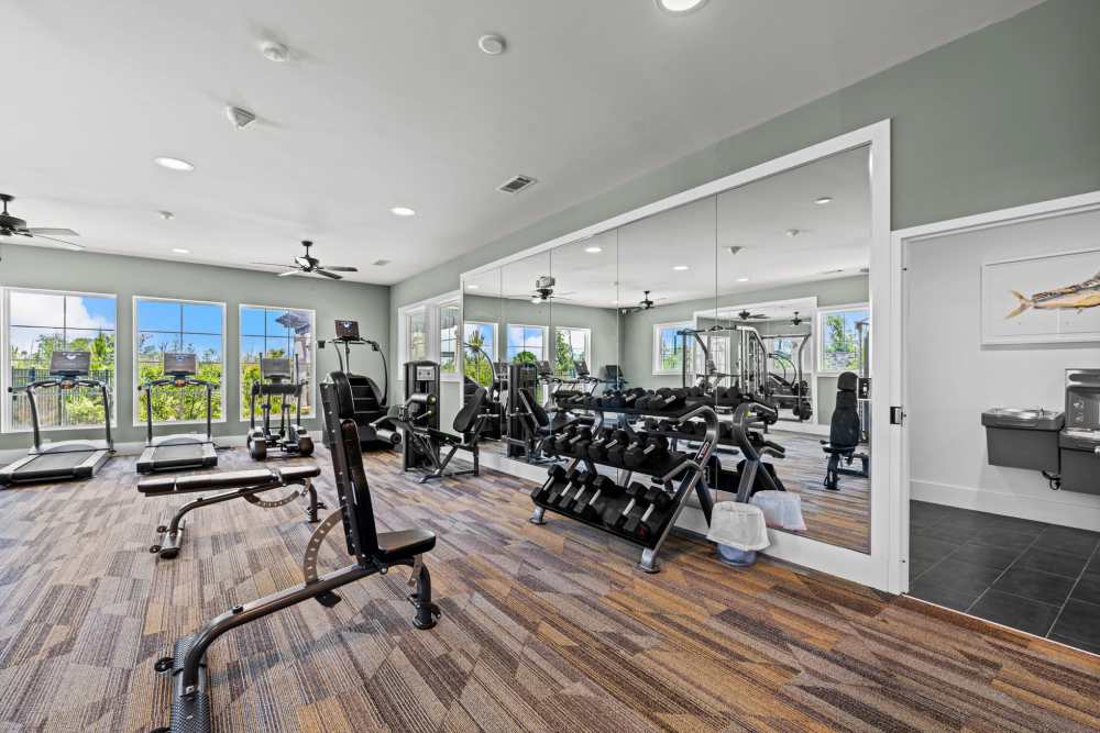 Apartments in Mexico Beach, FL with community gym.