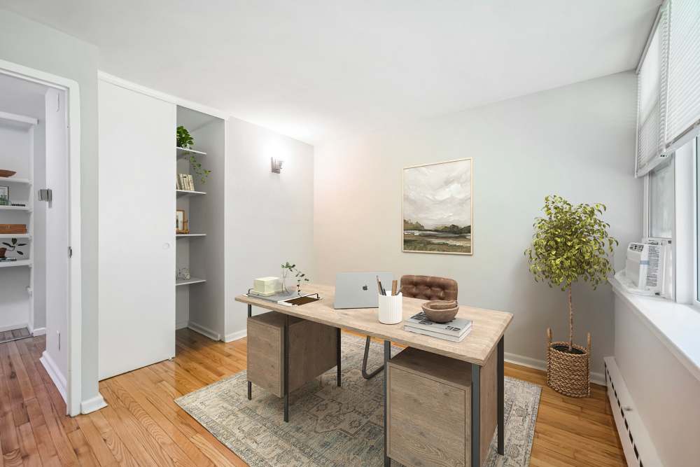 Cozy office space in a home at Cherokee Apartments in Philadelphia, Pennsylvania