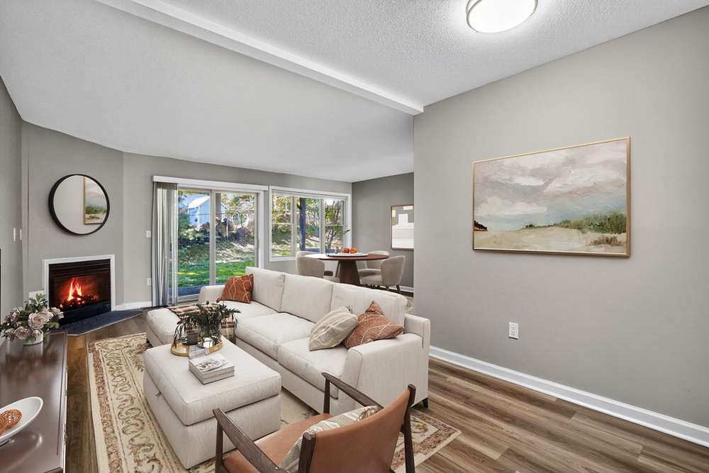 Well-decorated Living Room at Eagle Rock Apartments at Mohegan Lake in Mohegan Lake, New York