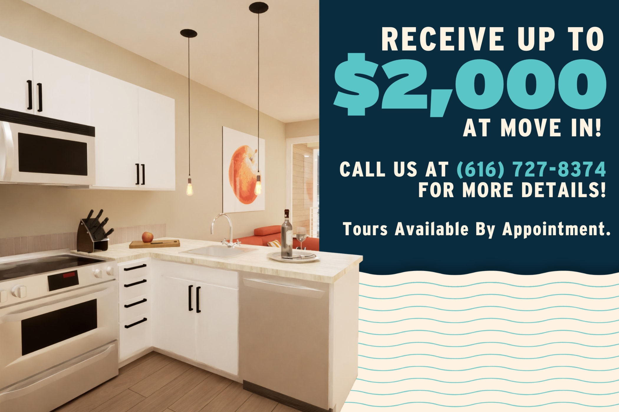 Up to $2,000 off move in costs!