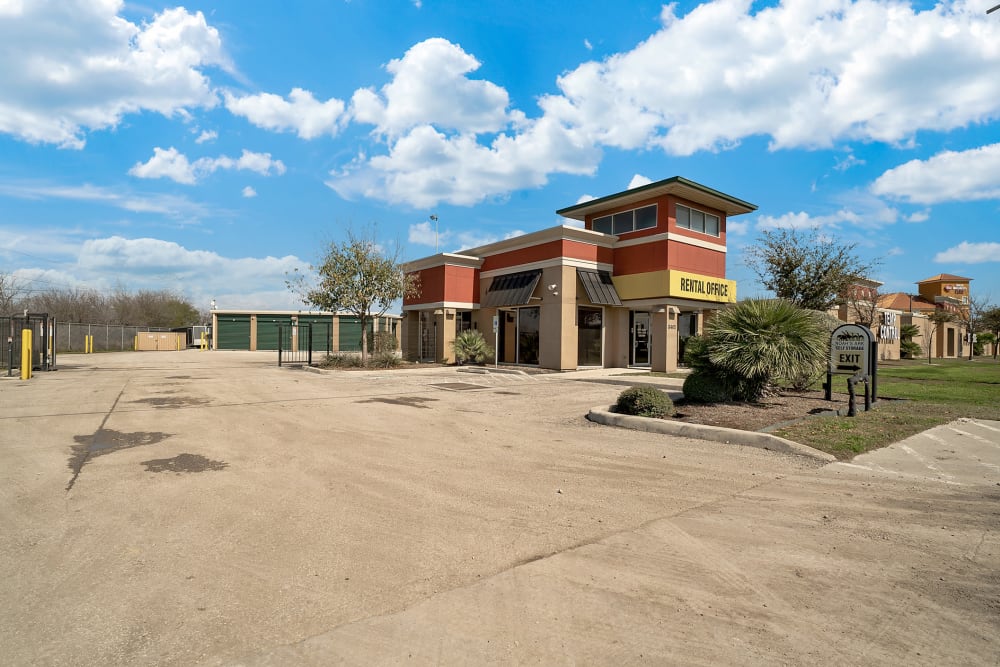 The parking lot at Store It All Self Storage - Converse in Converse, Texas