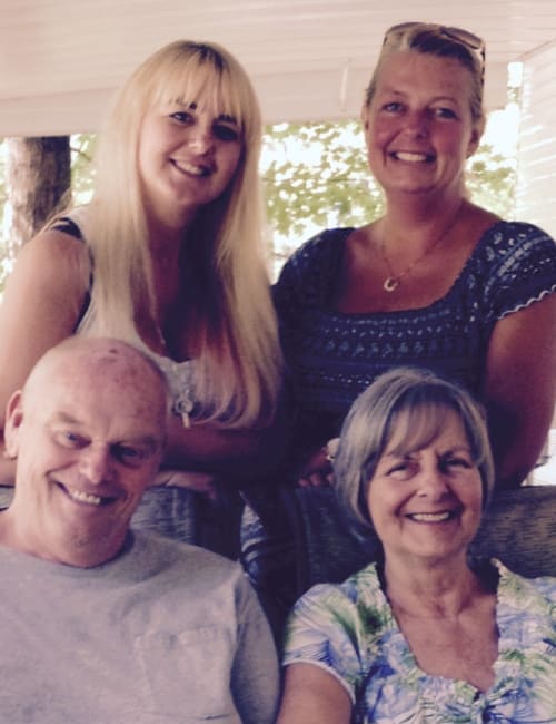 Future residents and their daughters at Inspired Living in Bradenton, Florida.