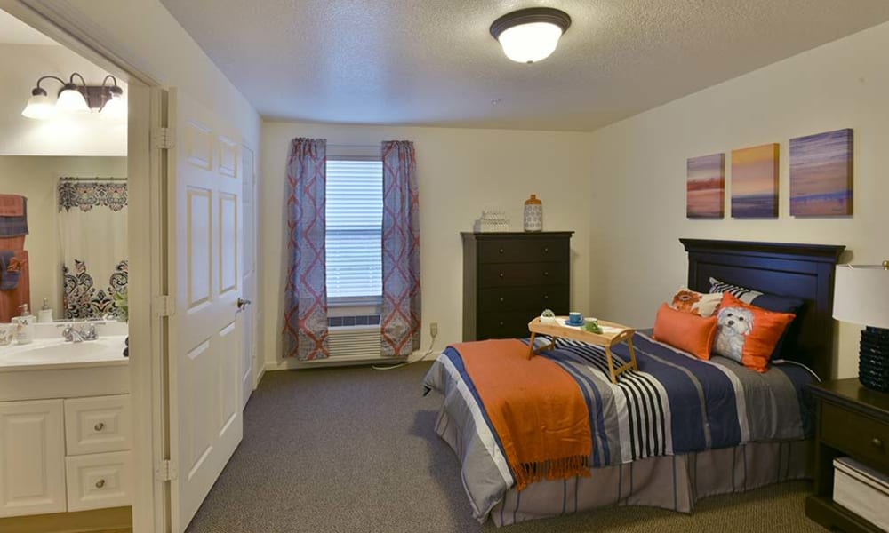 Private resident room at Foxberry Terrace Senior Living in Webb City, Missouri