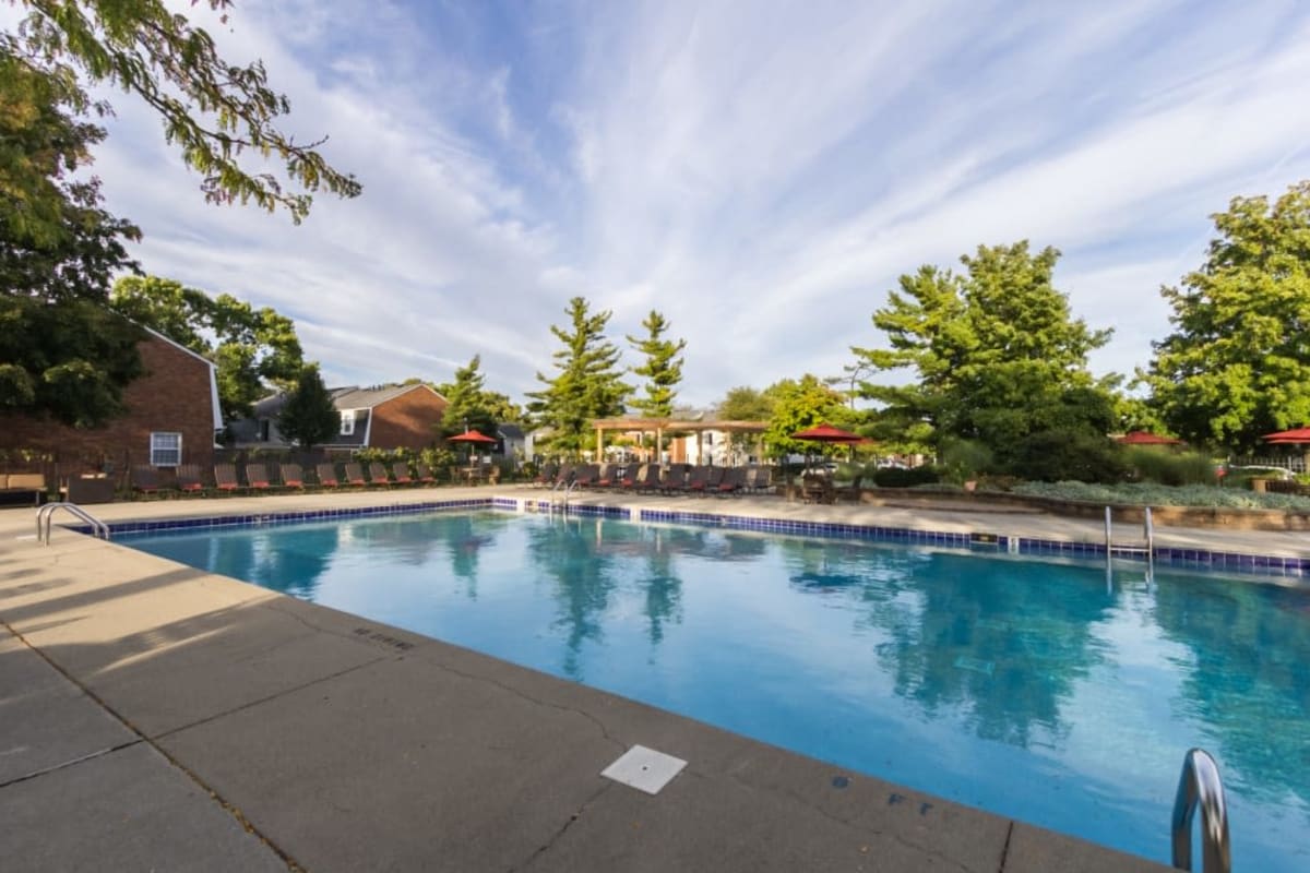 The onsite pool at Governours Square in Columbus, Ohio