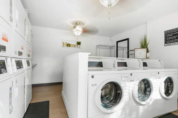 Laundry room at Highland Pointe Apartments in Cottonwood Heights, Utah