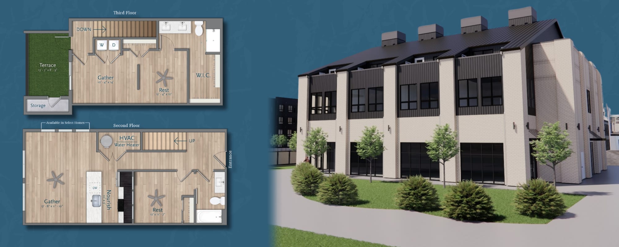 Jackpot Townhome Floor Plan at Factory 52 Apartments in Norwood, OH 