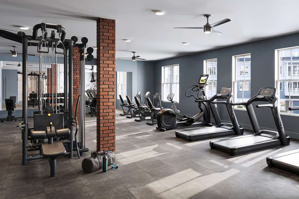 Fitness center at Lake Forest at Swift Creek in Midlothian, Virginia