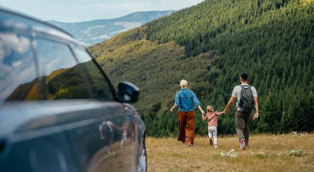 Resident hiking near InterPointe Apartments in Billings, Montana