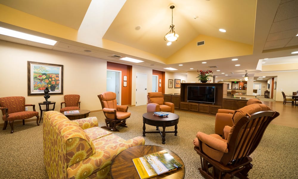memory care common room at Touchmark on West Prospect in Appleton, Wisconsin