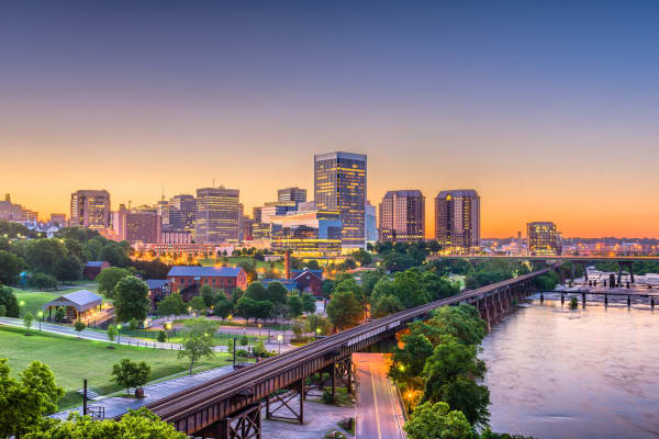 Skyline view of Salem in Virginia