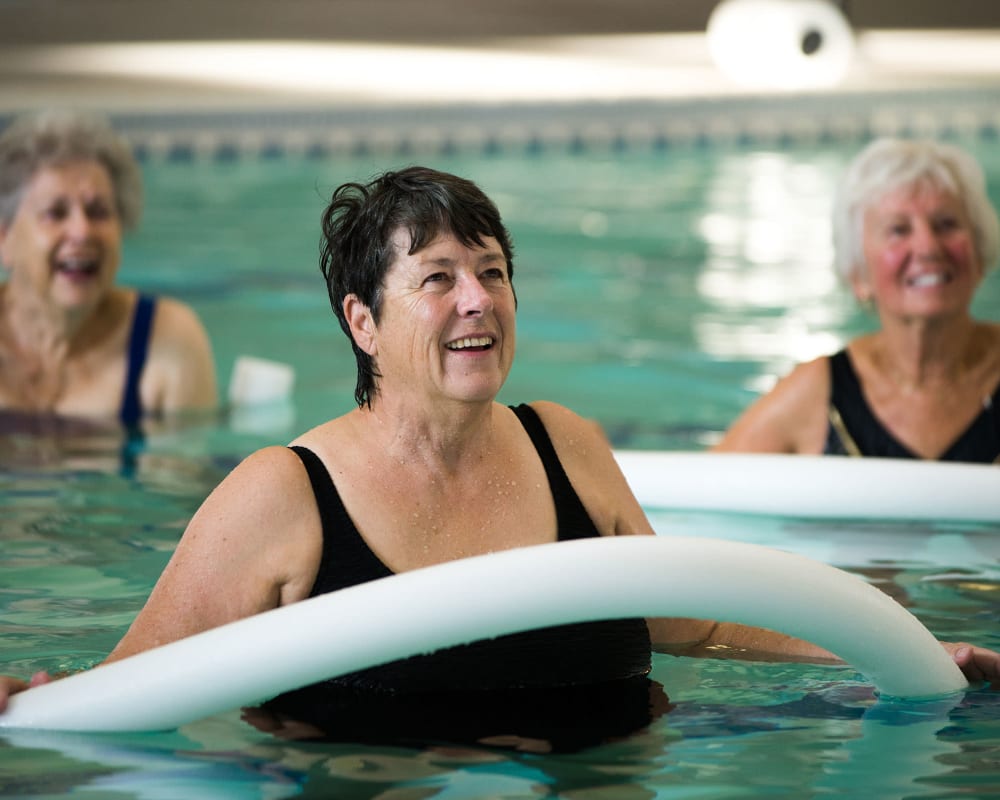 The fitness club pool at Touchmark at Fairway Village in Vancouver, Washington