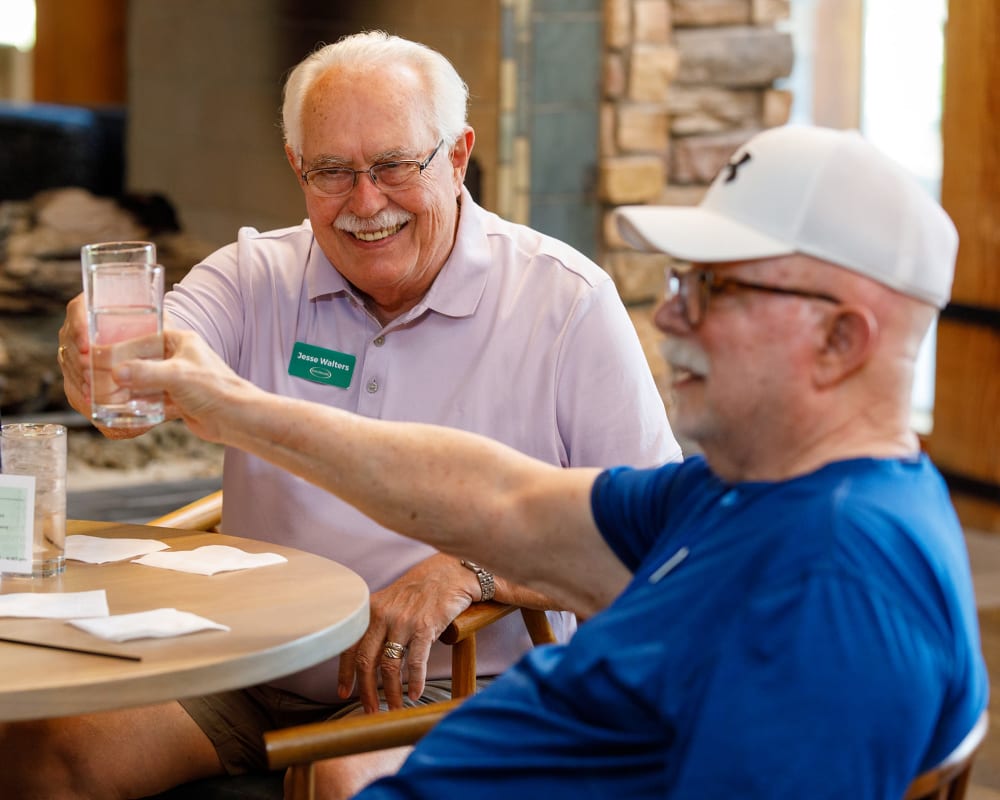 Residents enjoying themselves at White Pines at Touchmark at Meadow Lake Village in Meridian, Idaho