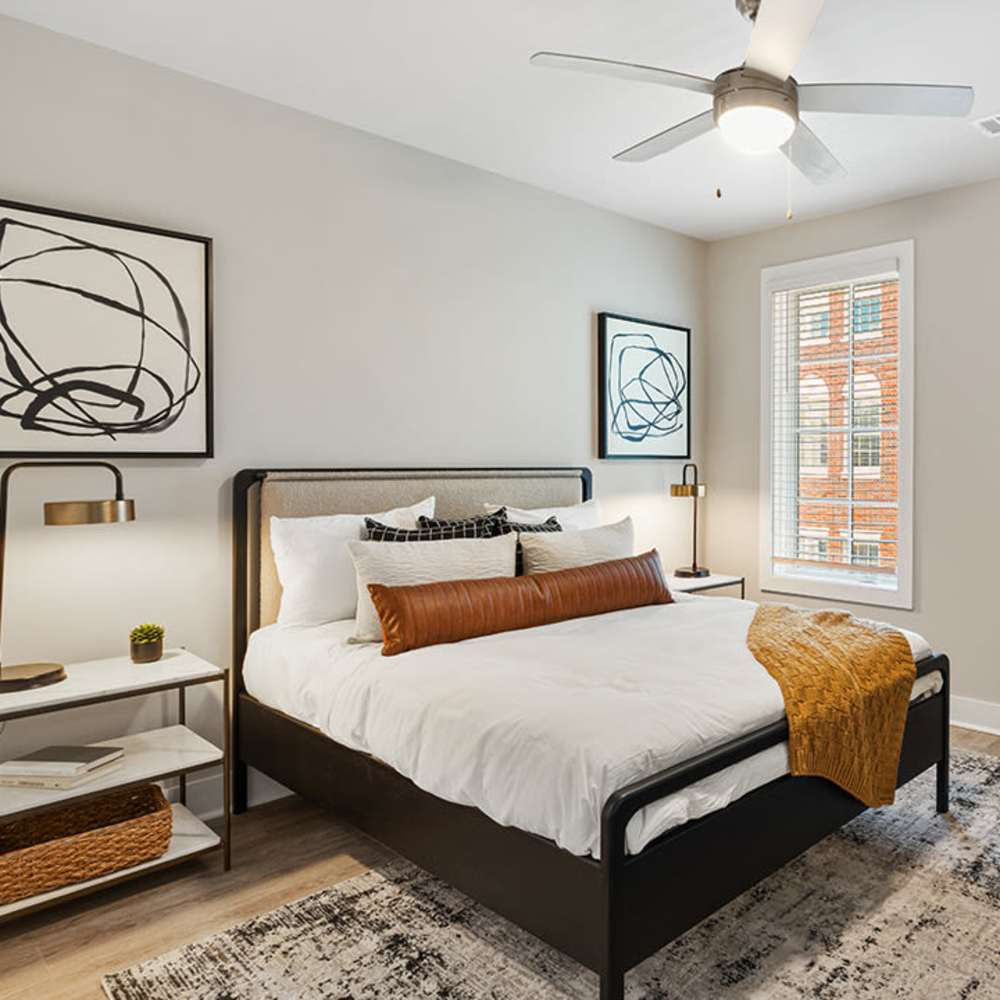 Spacious bedroom layout at The Line in Savannah, Georgia
