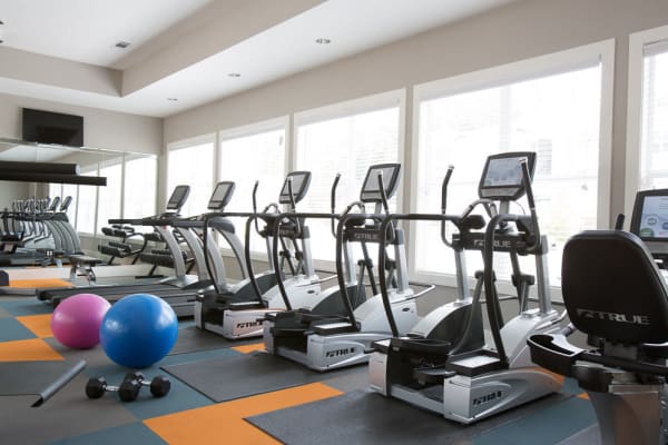 Fitness equipment at Ansley Commons Apartment Homes in Ladson, South Carolina