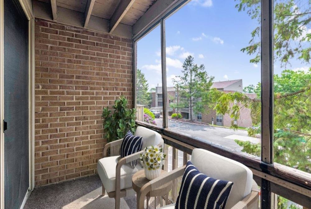 Private Balcony at Apartments in Scranton, Pennsylvania