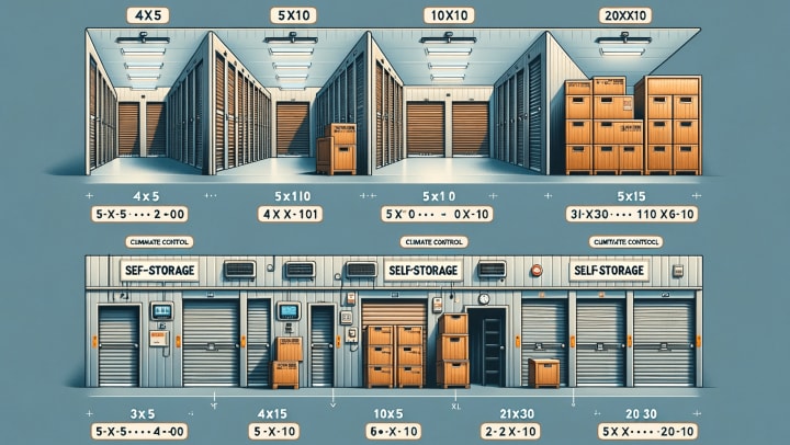 21st Century Storage Climate-controlled self-storage facility in Long Island City showcasing a variety of unit sizes from 4x5 to 20x30, ideal for both personal and business storage needs, with modern security features.