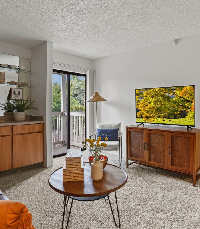 Spacious living room at Shadow Ridge Apartments in El Paso, Texas