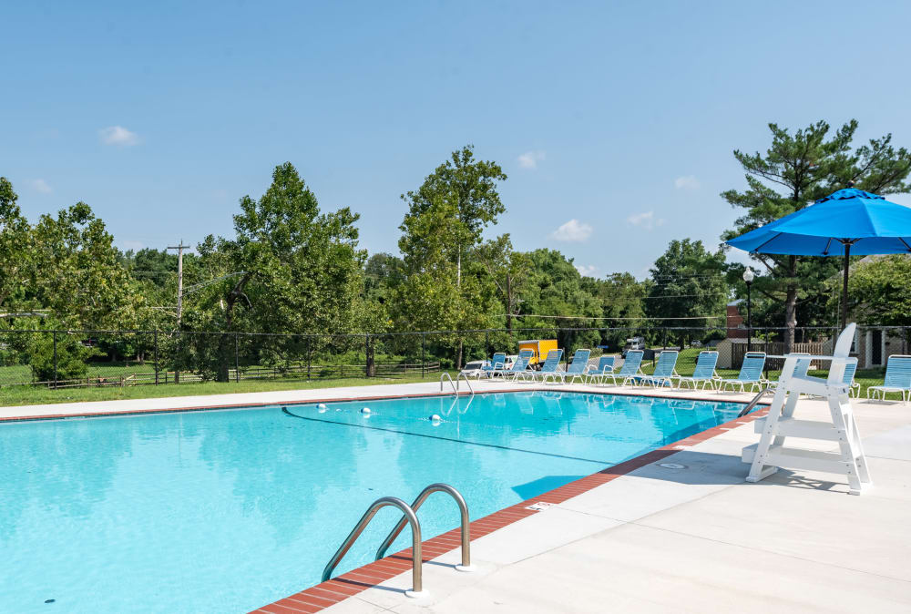 Sparkling swimming pool awaits you at Arbors at Edenbridge Apartments & Townhomes in Parkville, MD