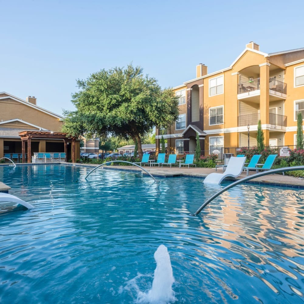 Pool area at Lakes At Lewisville in Lewisville, Texas 