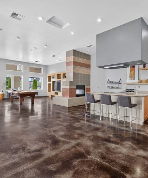 Indoor billiard at The Trails at Pioneer Meadows in Sparks, Nevada