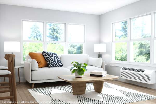 A furnished living room at Hampton Square in Cherry Hill, New Jersey