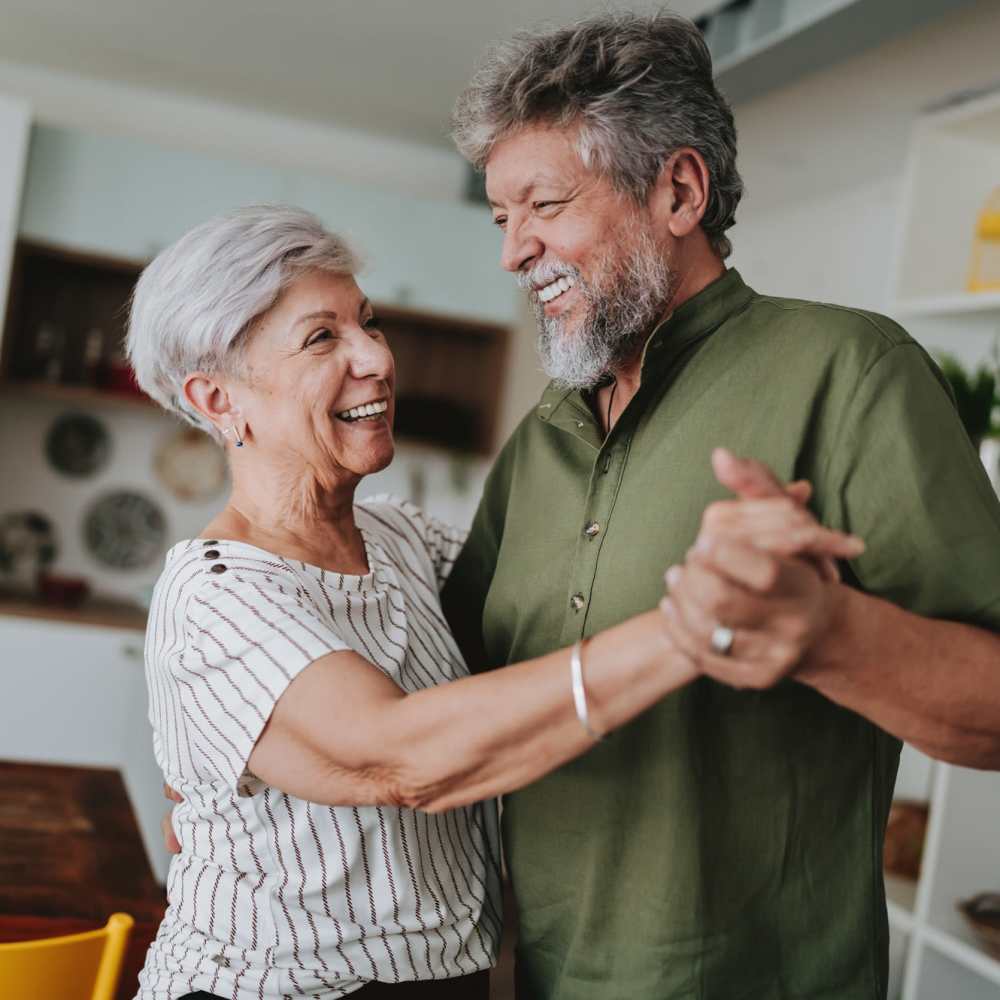 Happy resident couple at Journet Place in Port Richey, Florida