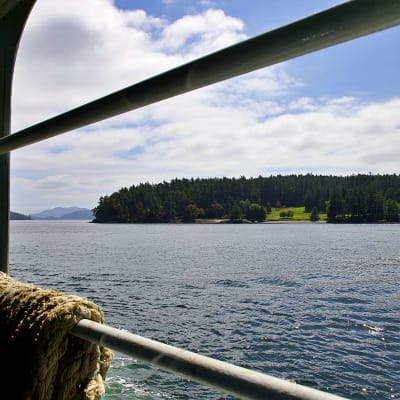 Resident riding a local ferry near Heights at Sheridan in Bremerton, Washington