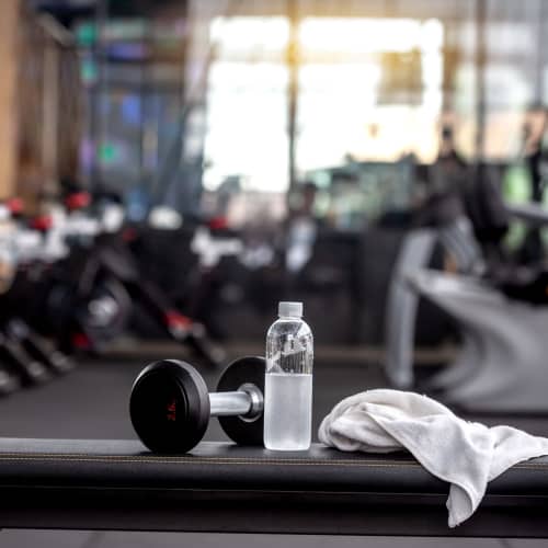 Fitness center at Desert Meadows in Lancaster, California