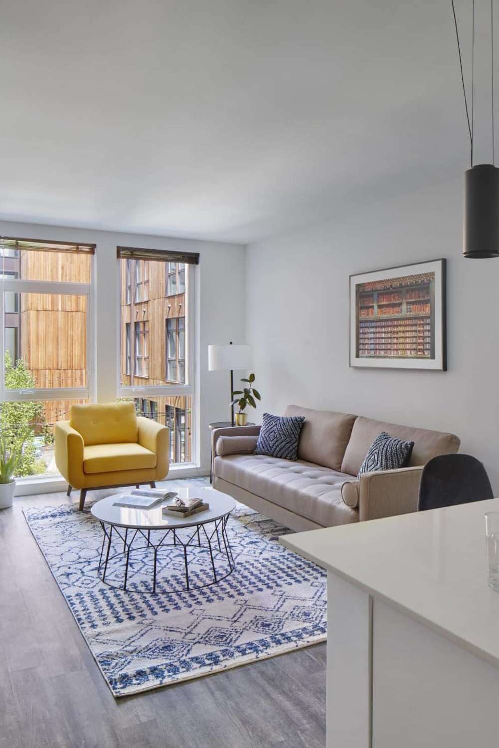 Living room at The Cooper in Wilmington, Delaware