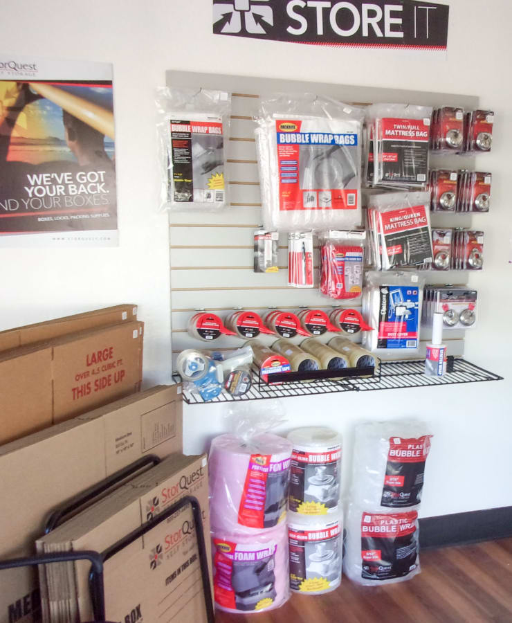 Packing supplies available at StorQuest Self Storage in San Fernando, California