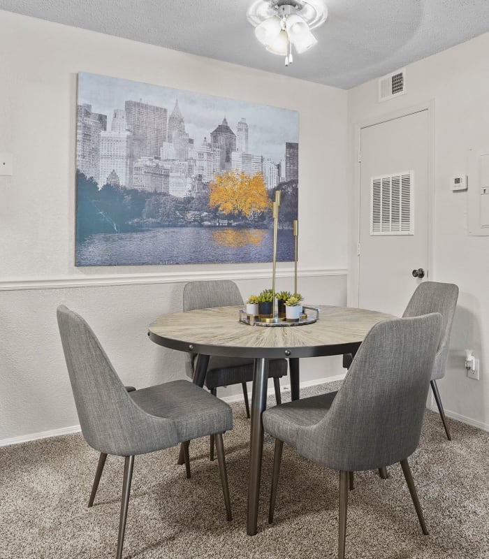gray Dining area at Silver Springs Apartments in Wichita, Kansas