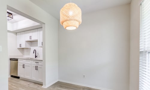 Dining area of apartment at The Riverview in Charleston, South Carolina