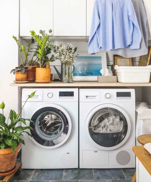 Washer and dryer at Westwood Apartments in Davis, California