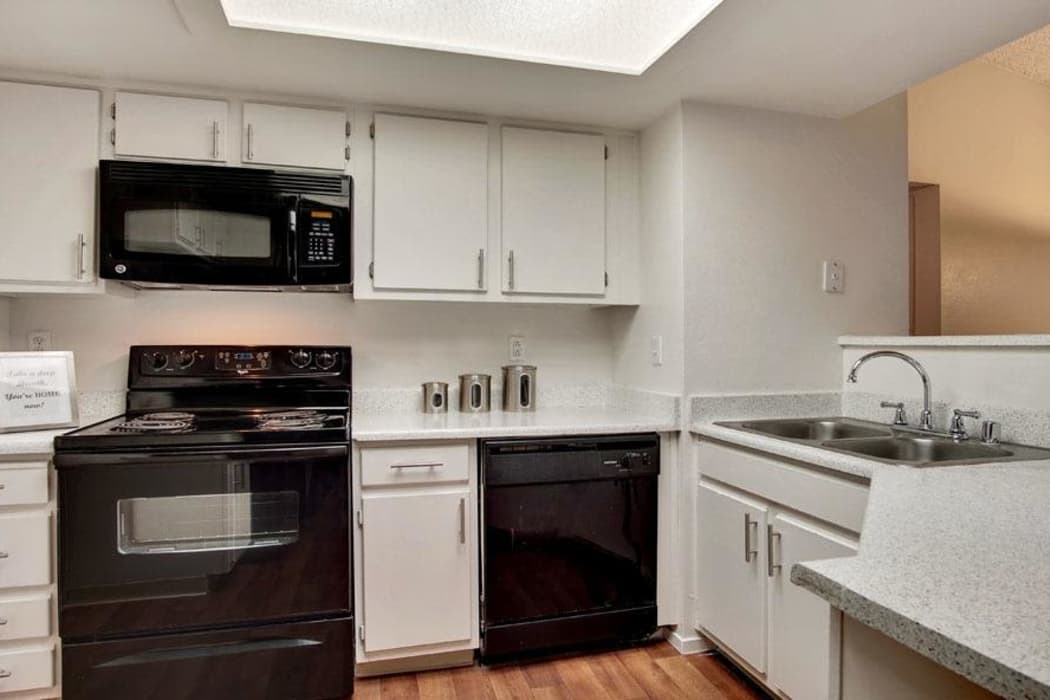 Modern kitchen at Village at Desert Lakes