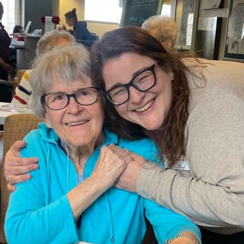 Happy resident at The Oxford Grand Assisted Living & Memory Care in Wichita, Kansas