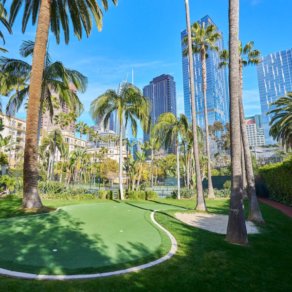putting green at Medici in Los Angeles, California