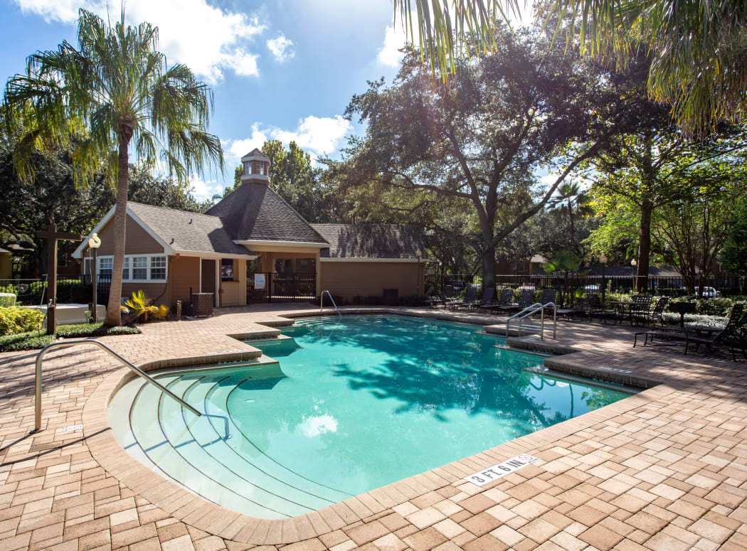 Beautiful swimming pool at IMT Newport Colony in Casselberry, Florida