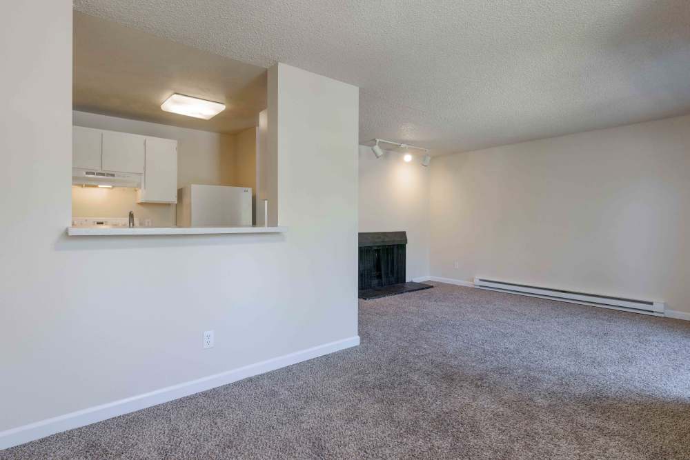 Living area at Copperstone Apartment Homes in Everett, Washington