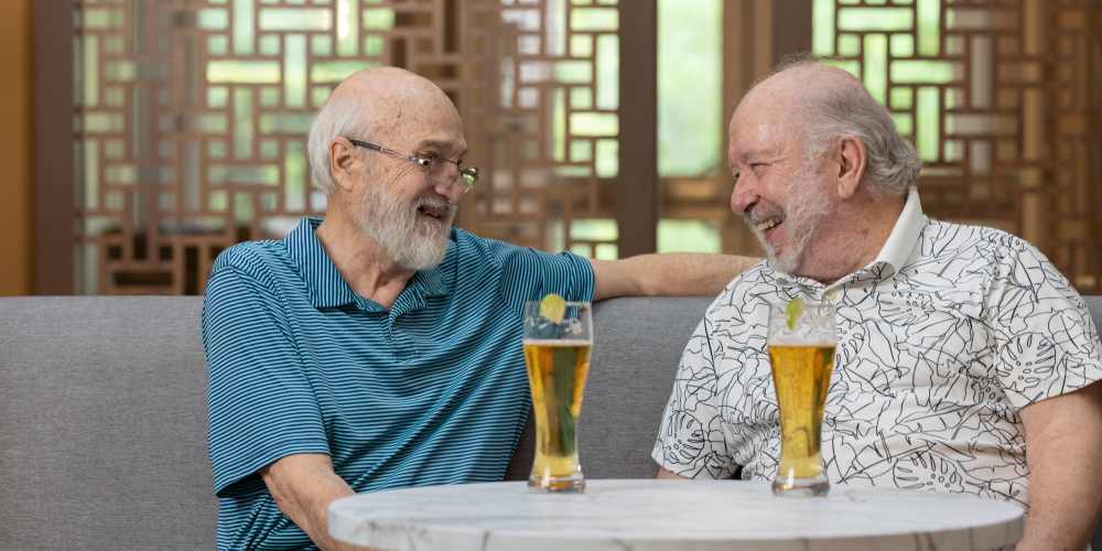 Residents enjoying drinks at The Barclay at Santa Rosa Beach in Santa Rosa Beach, Florida