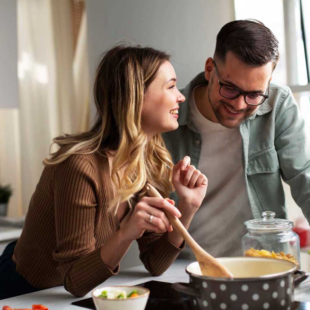 Residents in a kitchen at Greyes Place in Crawfordville, Florida