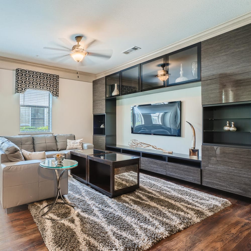 Luxury livingroom at Grand Villas Apartments in Katy, Texas