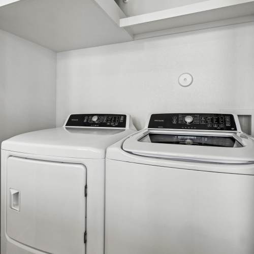 Washer and dryer at Elevate at Skyline in McKinney, Texas