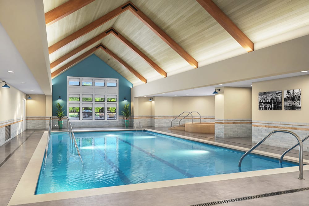 Render of the pool at The Springs at Happy Valley in Happy Valley, Oregon