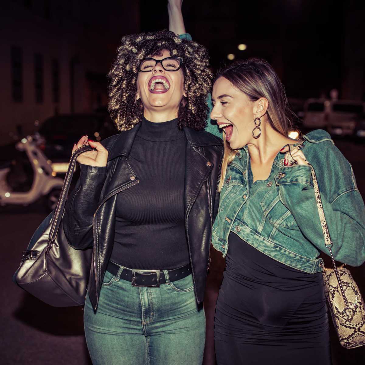Residents enjoying a night out near The Annex at Bridgeton in Portland, Oregon